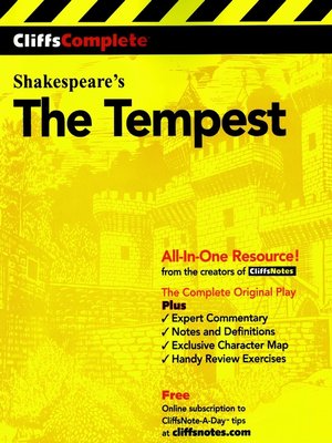 cover image of CliffsComplete<sup>TM</sup> The Tempest